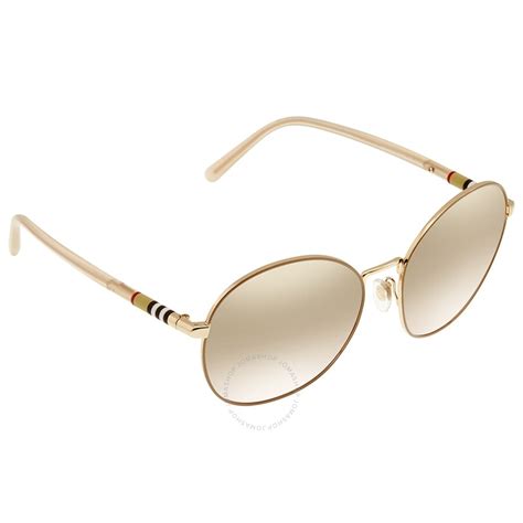 BURBERRY BE3094 Round Sunglasses for Women 